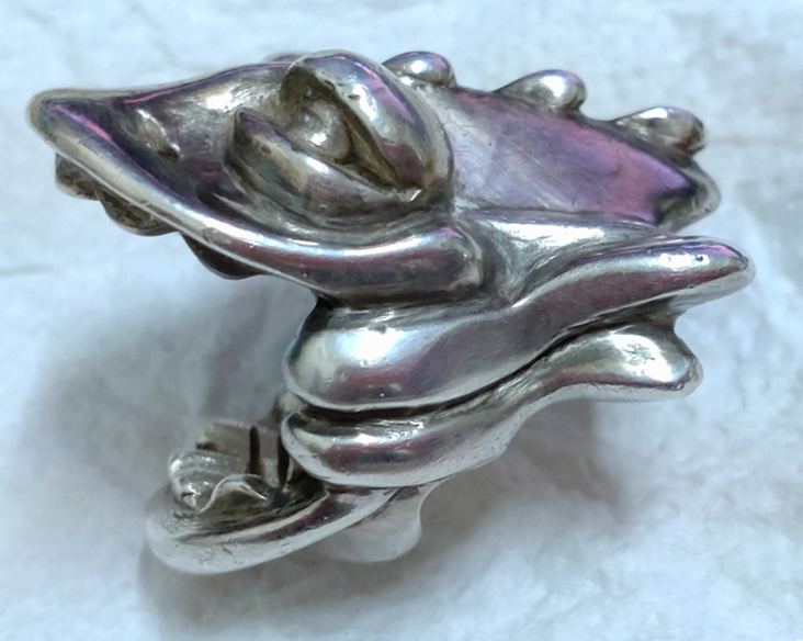 Lost-wax cast Silver Ring